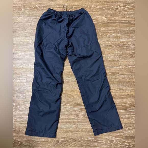 Men's Vintage Reebok Blue Lined Track Pants with Logo and Drawstring Waist Sz S - Picture 4 of 9